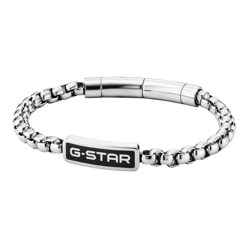 G-Star Floatcore Zilveren Box Chain Armband GSJ.100.02