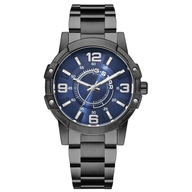G-STAR Constructed Zwart Stalen Herenhorloge GSW.506.09