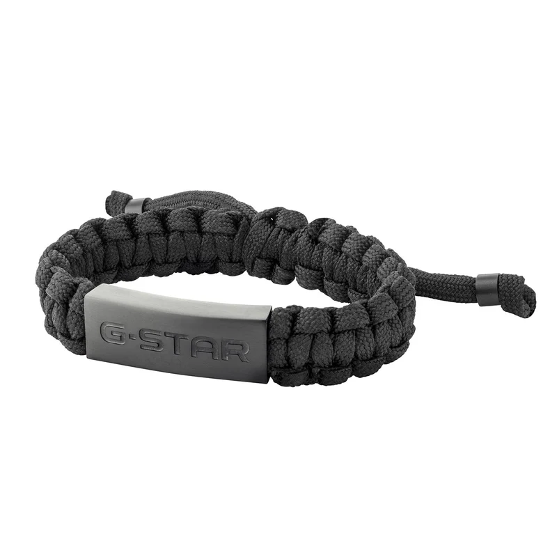 G-Star OpsCord Zwarte Nylon Armband GSJ.107.02