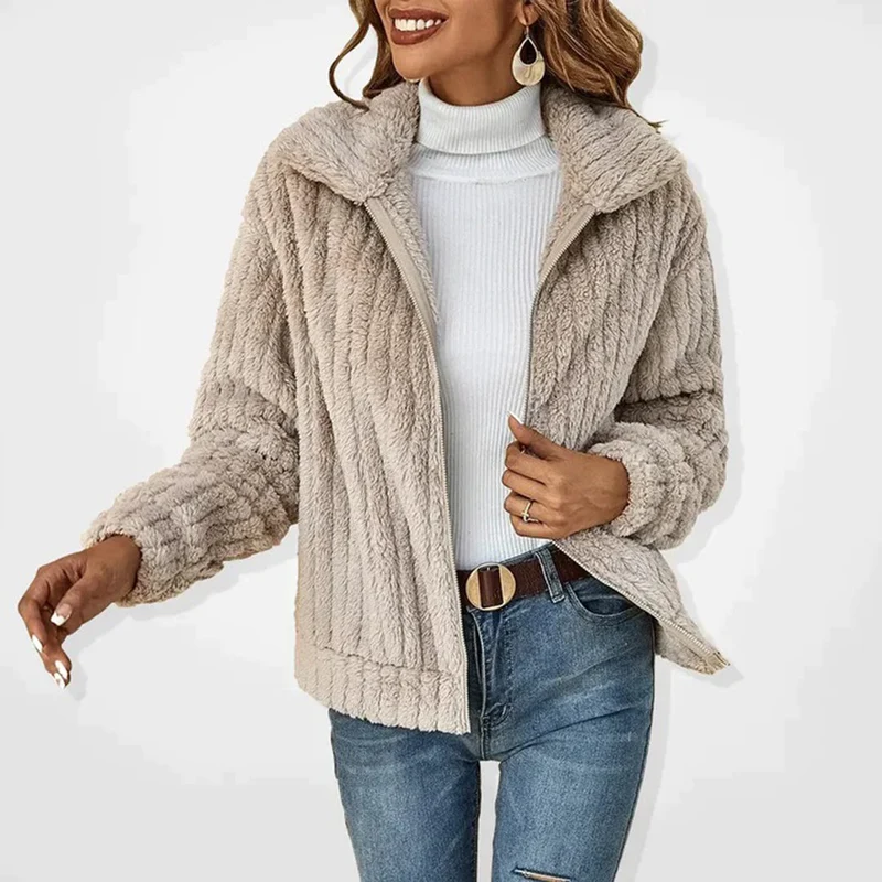Elenya – Long Fleece Zip Gilet for Women