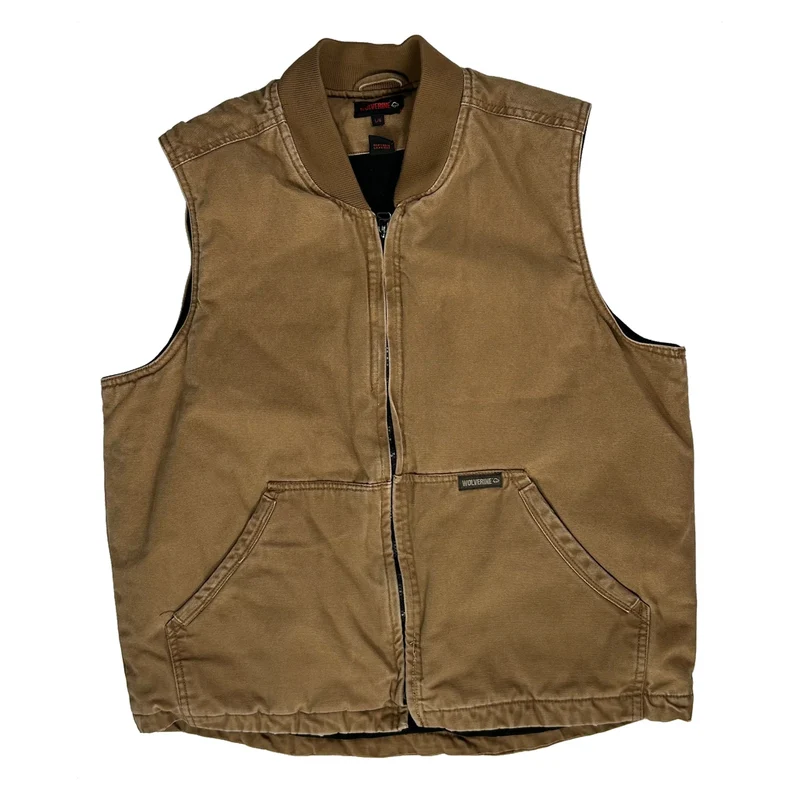 Wolverine Workwear Gilet - Large Brown Cotton