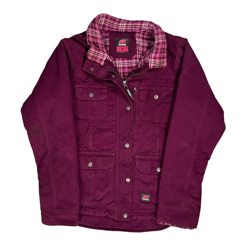 Berne Workwear Jacket - Small Purple Cotton