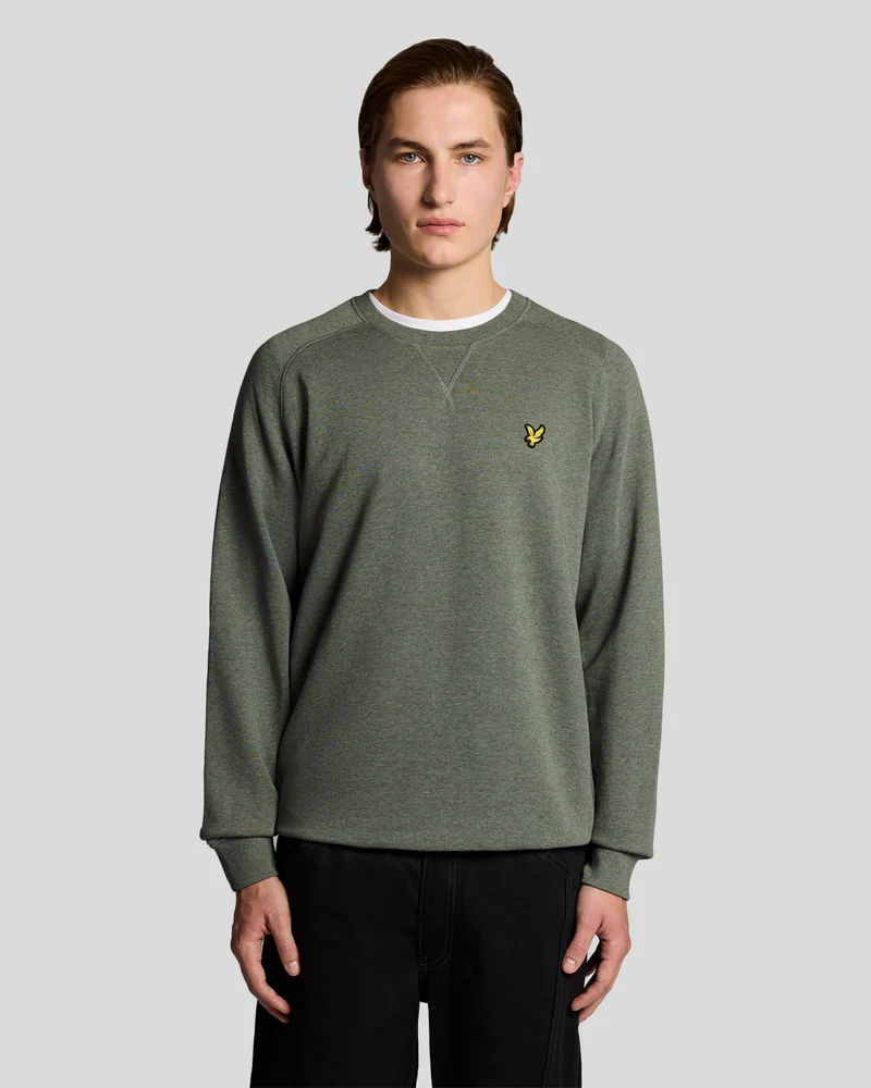 Cotton Marl Raglan Sweatshirt
