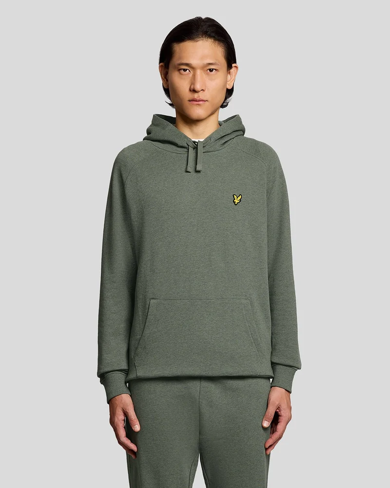 Cotton Marl Raglan Hoodie