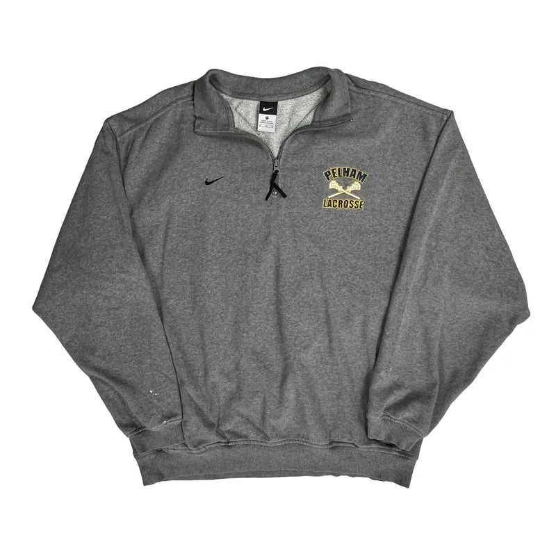 Pelham Lacrosse Nike 1/4 Zip - XL Grey Cotton