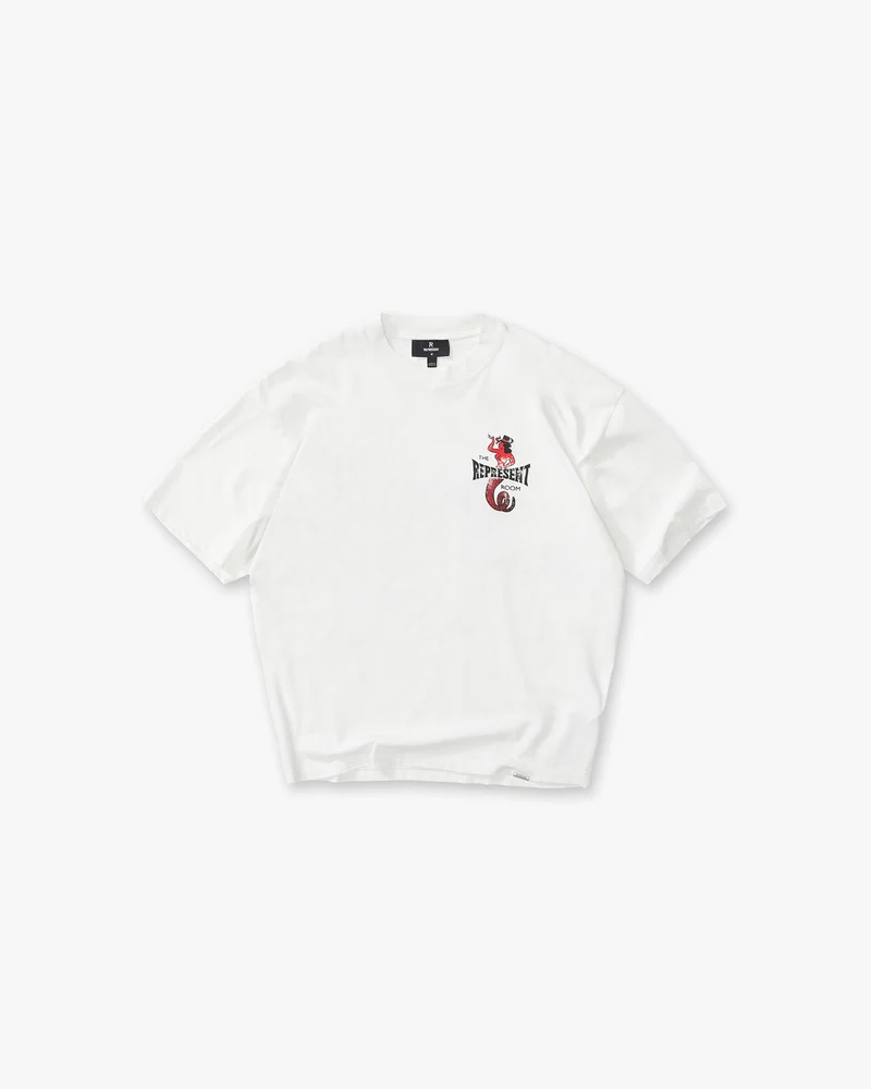 Represent x The Viper Room Dice T-Shirt - Flat White