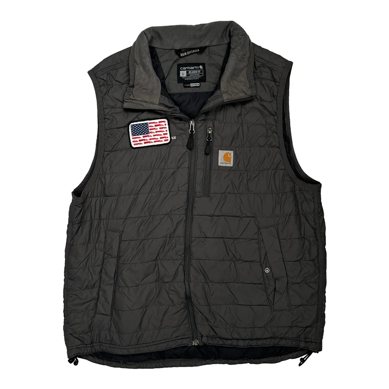 Rain Defender Carhartt Gilet - Large Grey Polyester