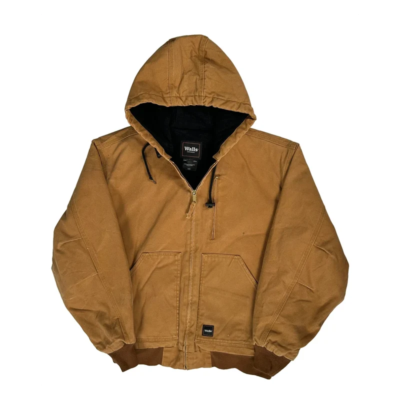 Walls Workwear Jacket - Large Brown Cotton