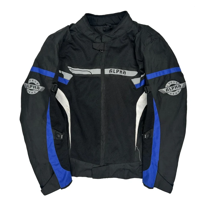Motorcycle Gear Alpha Gear Motorcycle Jacket - Medium Black Polyester