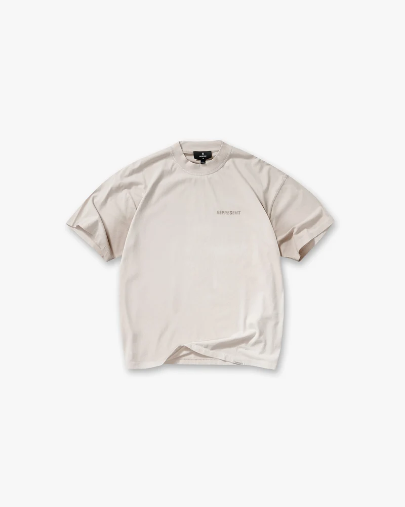Metal Block Logo T-Shirt - Concrete