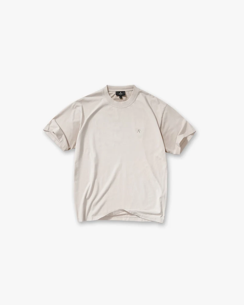 Metal Initial R T-Shirt - Concrete