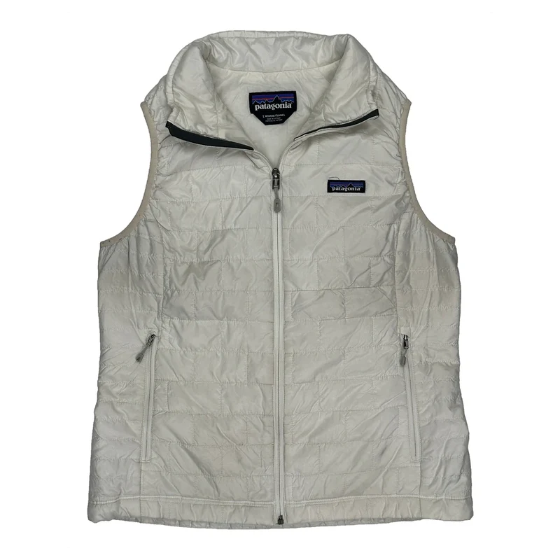 Patagonia Gilet - Large White Polyester