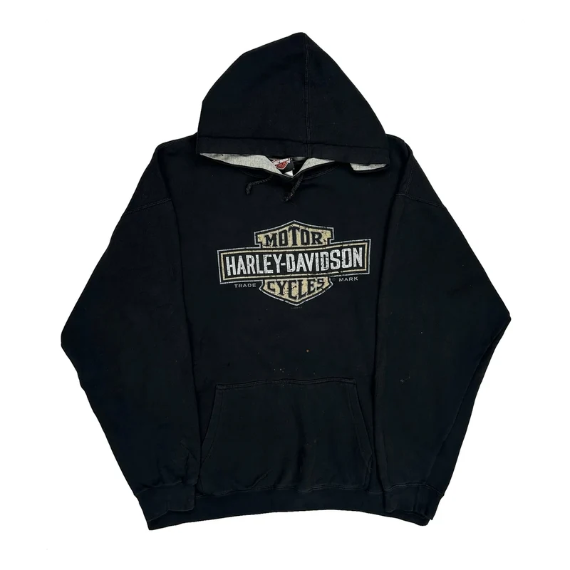 Twin Cities Harley-Davidson Harley Davidson Hoodie - Large Black Cotton