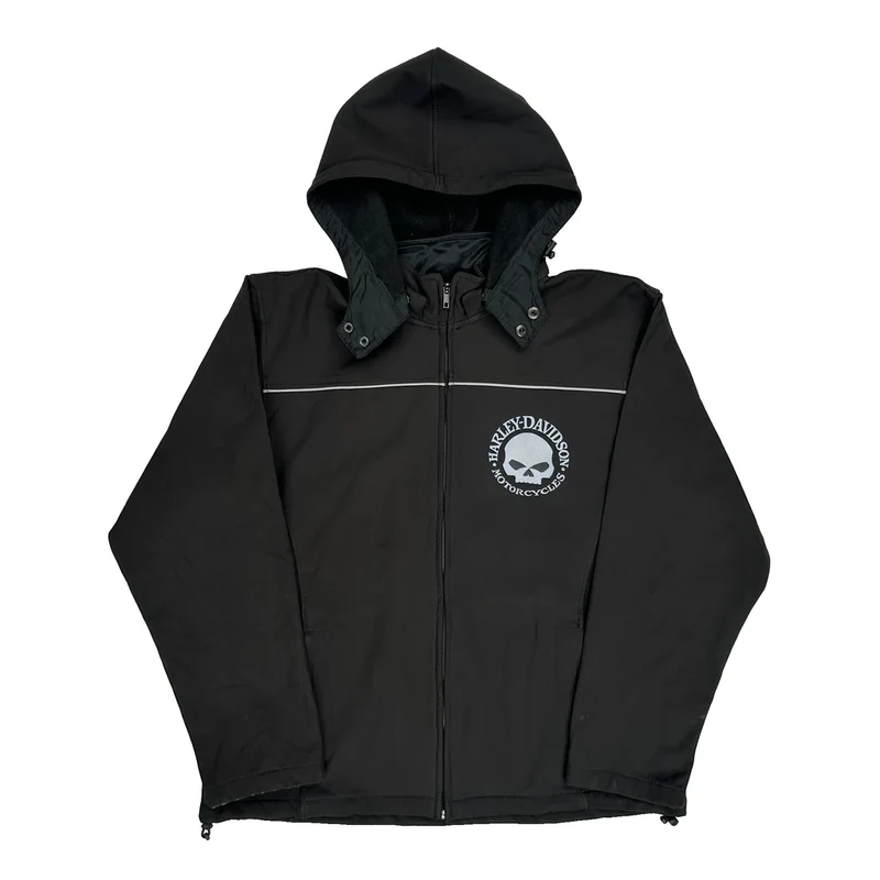 Motorcycles Harley Davidson Graphic Jacket - XL Black Polyester
