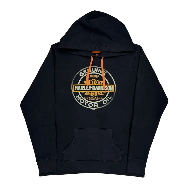 Motorcycles Harley Davidson Hoodie - Large Black Cotton