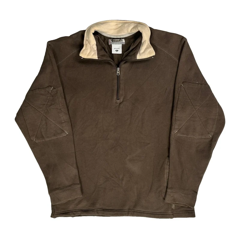 Vertex Columbia 1/4 Zip - Medium Brown Polyester