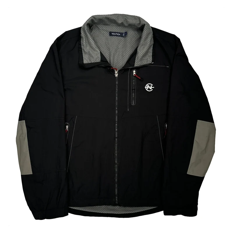Nautica Jacket - Large Black Nylon