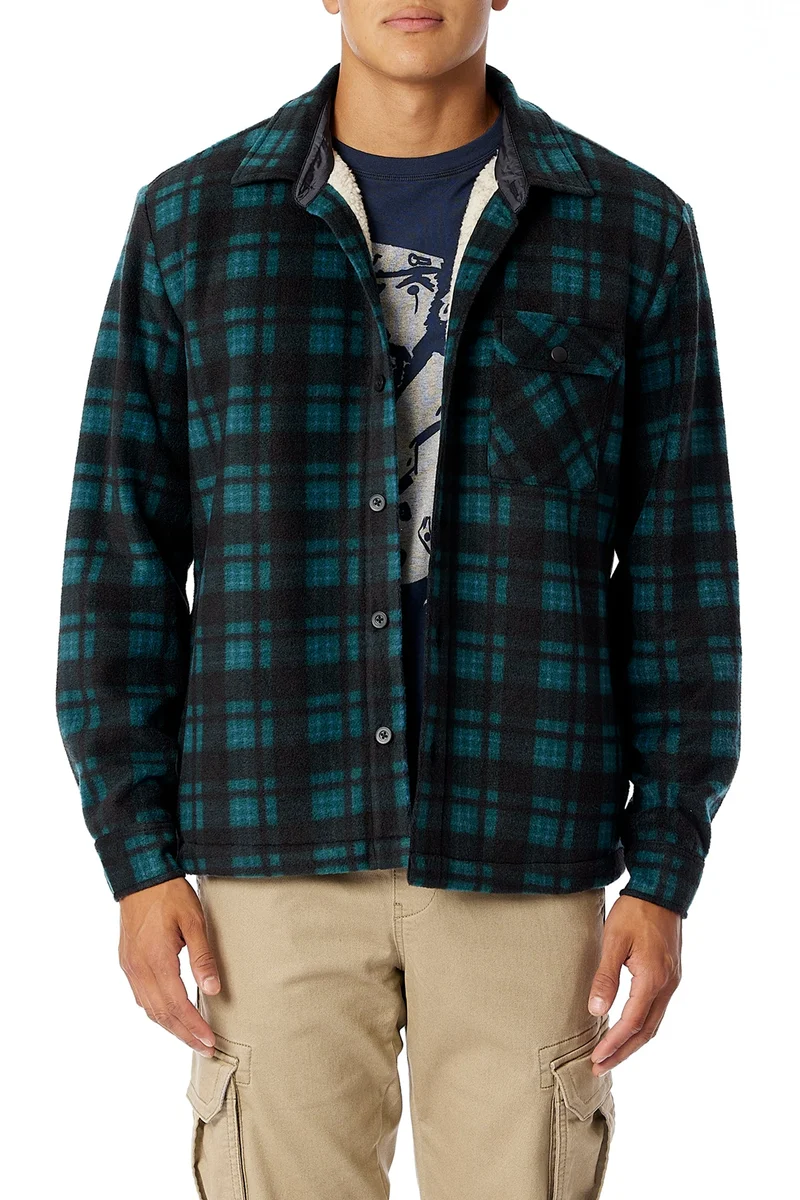 Woodsman Plaid Microfleece Jacket