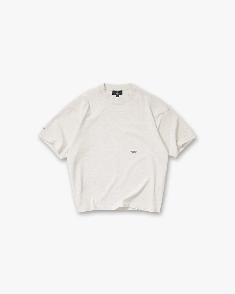 Micro Owners Club T-Shirt - Cream Marl