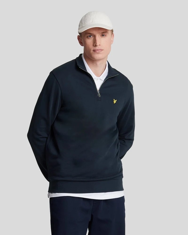 Cotton Loopback 1/4 Zip Sweatshirt