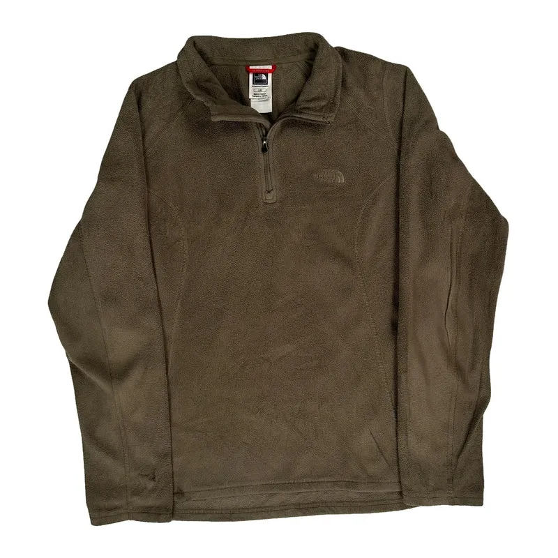 The North Face Fleece - Large Brown Polyester