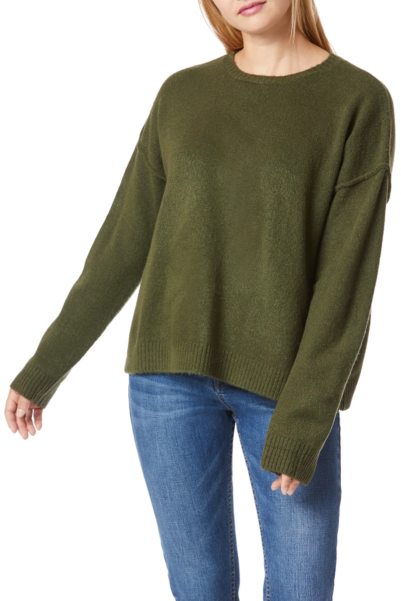 Heather Side-Button Sweater