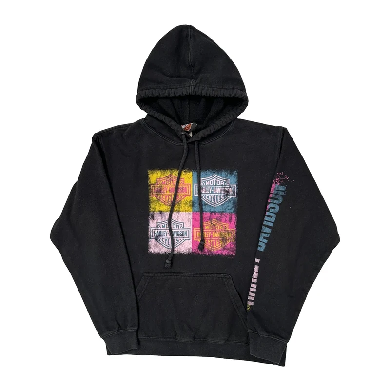 Kids Harley Davidson Adventure Harley-Davidson Hoodie - Small Black Cotton