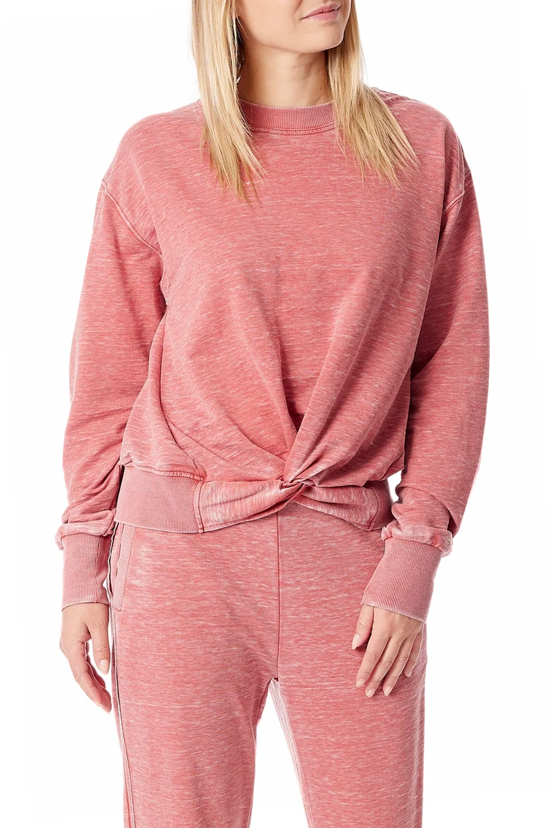 Crystal Burnout Twist Sweatshirt