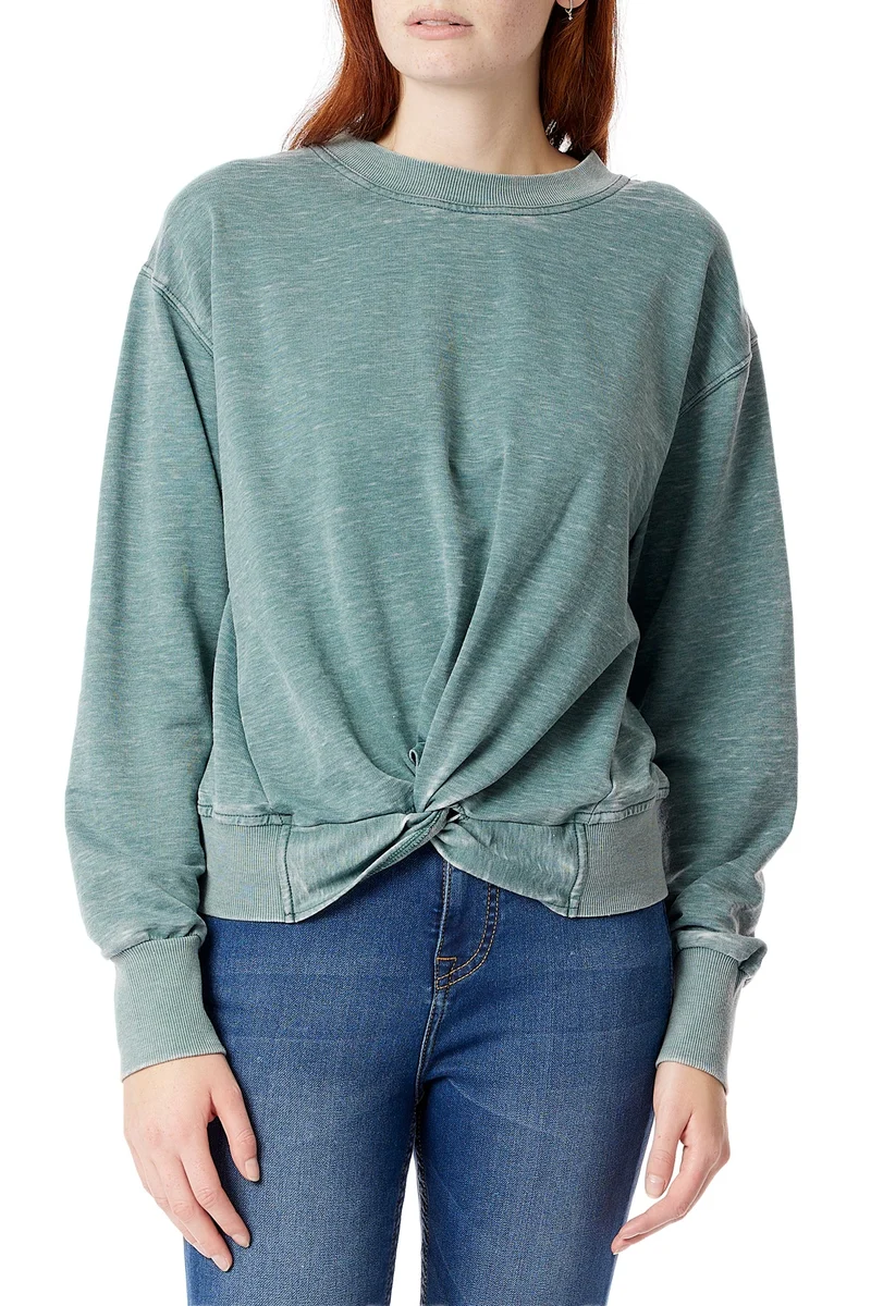 Crystal Burnout Twist Sweatshirt