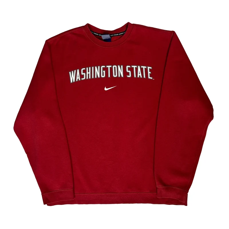 Washington State Nike College Sweatshirt - XL Red Cotton
