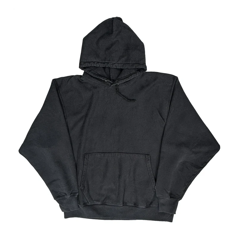 90S Champion Reverse Weave Hoodie - XL Black Cotton