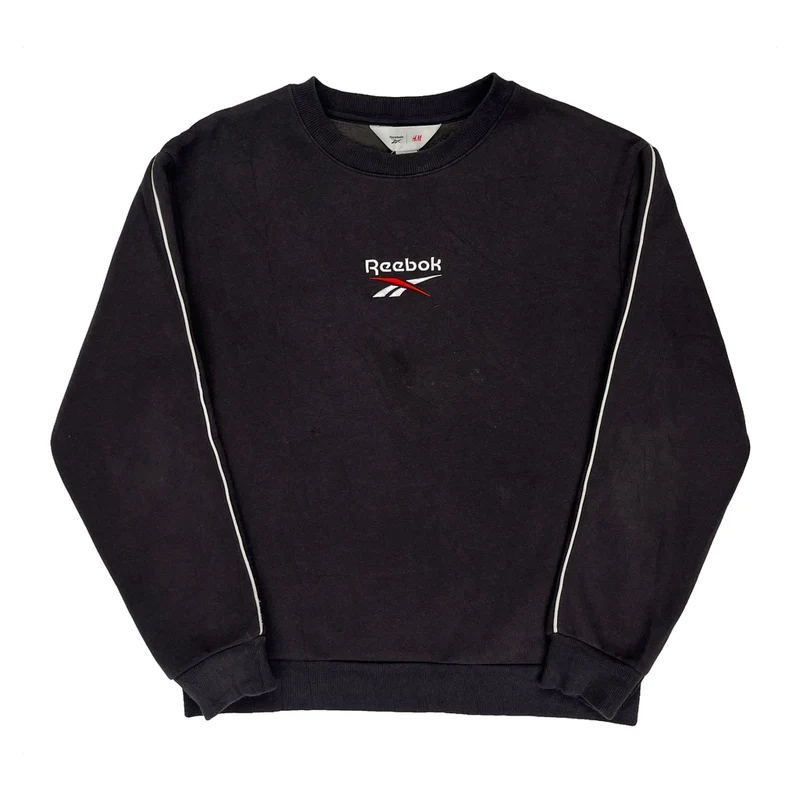 Age 12-14 Reebok Sweatshirt - Large Black Cotton