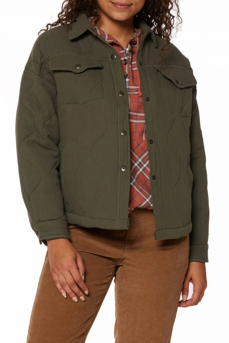 Tyra Quilted Shirt Jacket