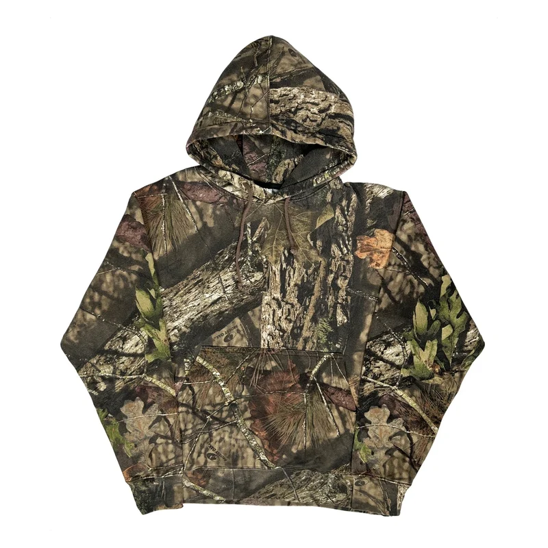 Mossy Oak Camo Hoodie - Large Camo Cotton