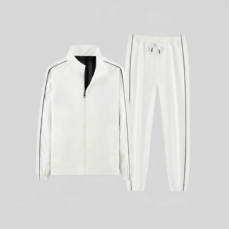 Geef je stijl een boost met dit casual trainingspak voor heren.