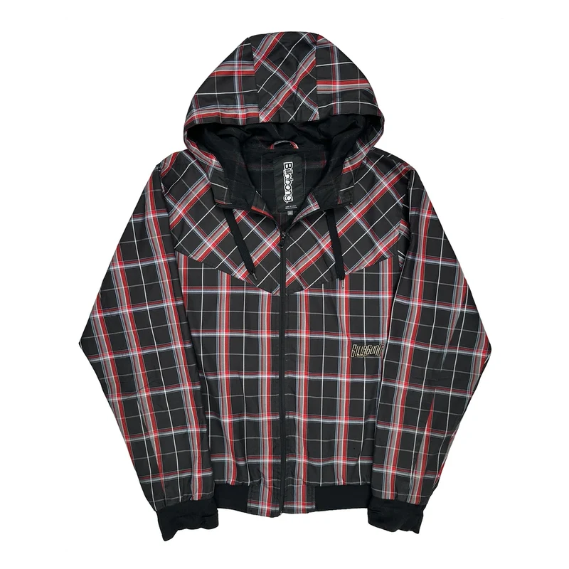 Billabong Checked Jacket - XL Black Polyester