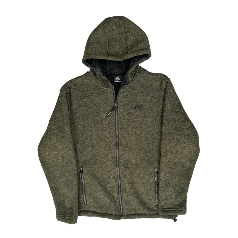 New Balance Fleece Jacket - Medium Green Polyester