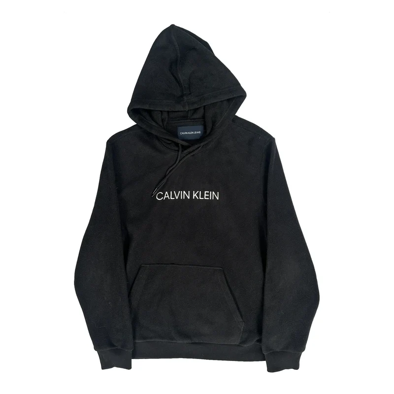 Calvin Klein Jeans Fleece - Large Black Cotton