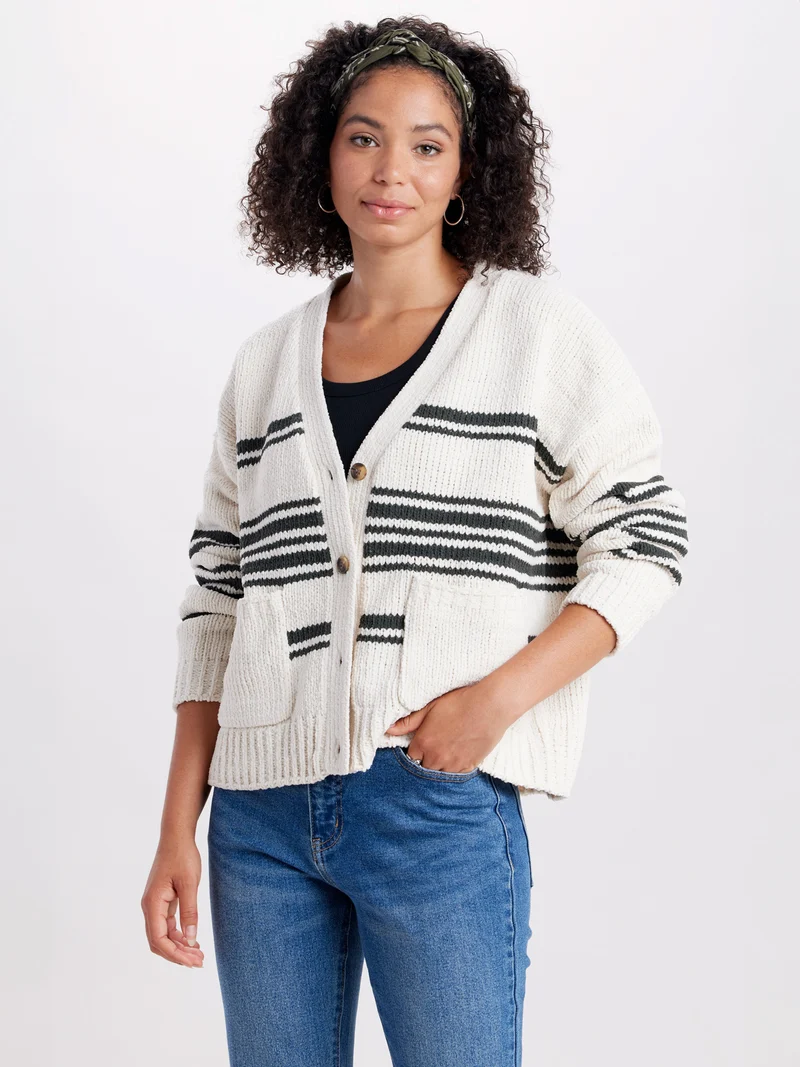 Stonewall Stripe Chenille Cardigan