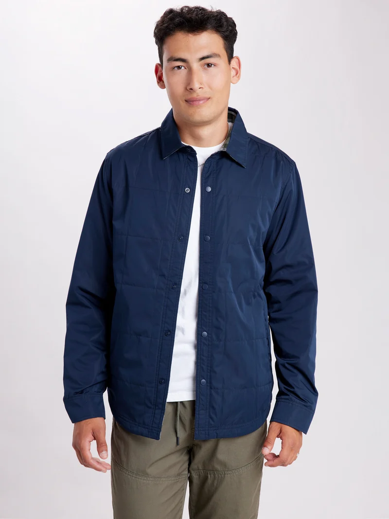 Nylon to Flannel Reversible Jacket