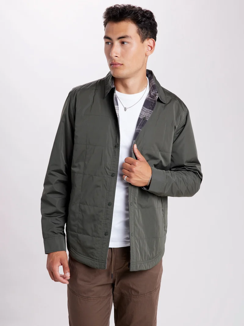 Nylon to Flannel Reversible Jacket
