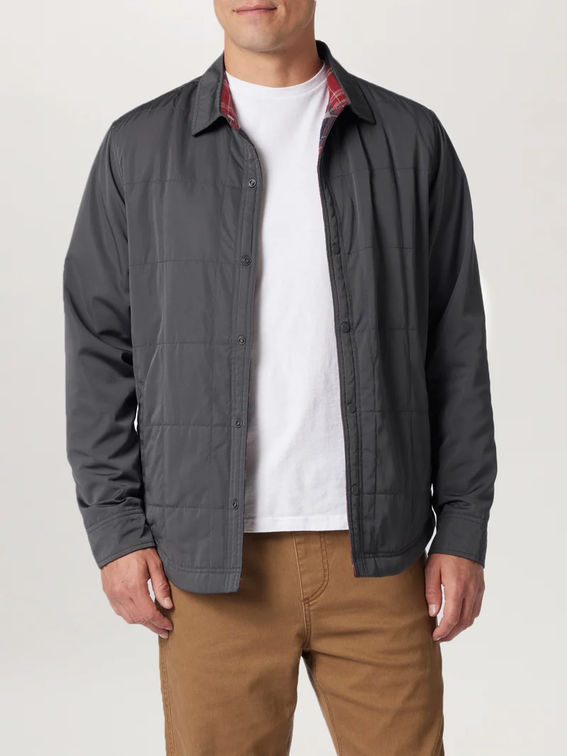 Nylon to Flannel Reversible Jacket