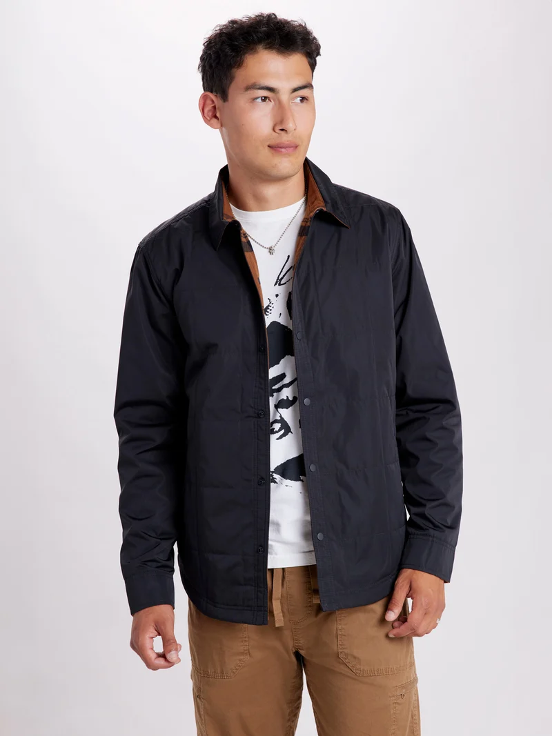 Nylon to Flannel Reversible Jacket