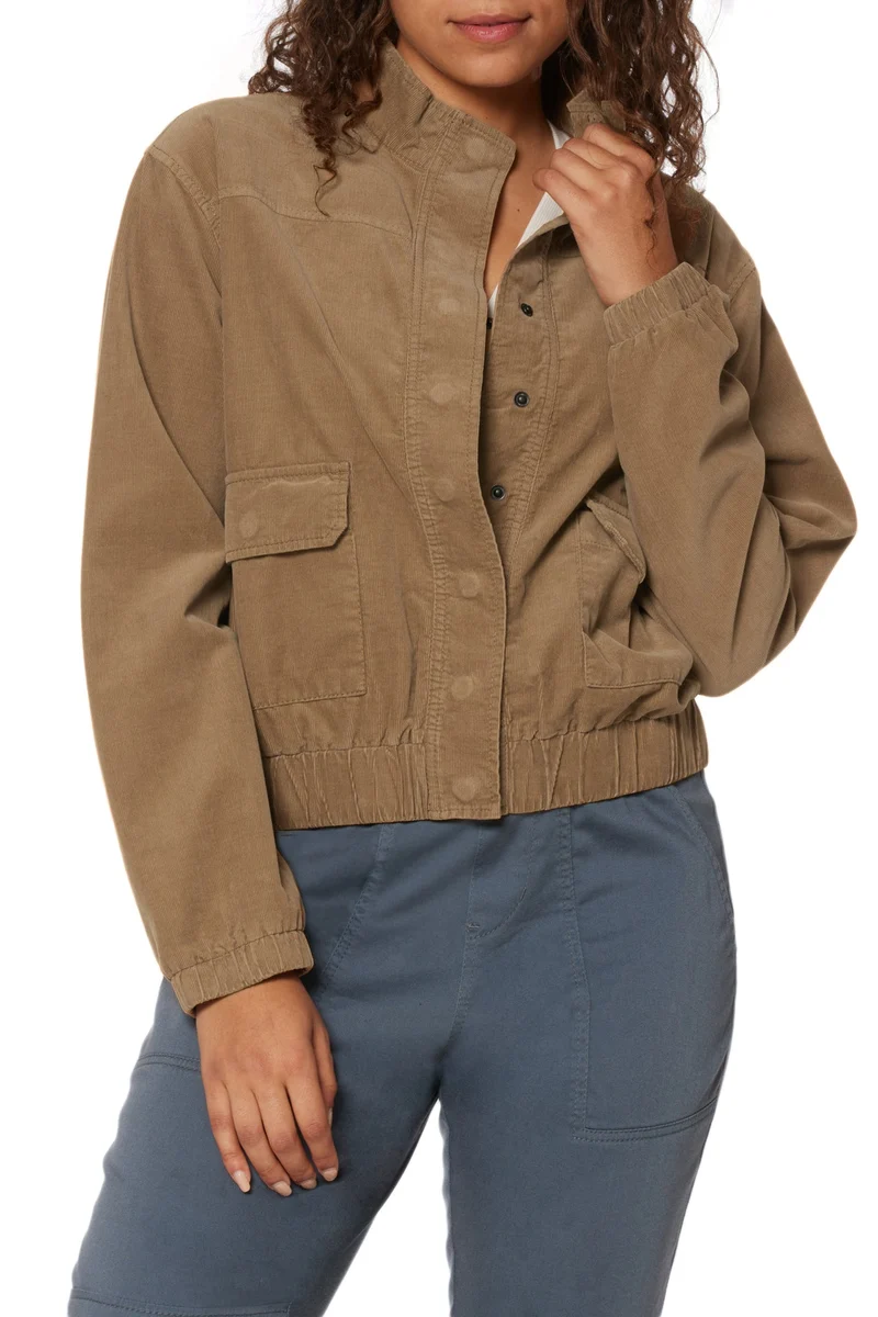 Laurie Mock Neck Corduroy Jacket
