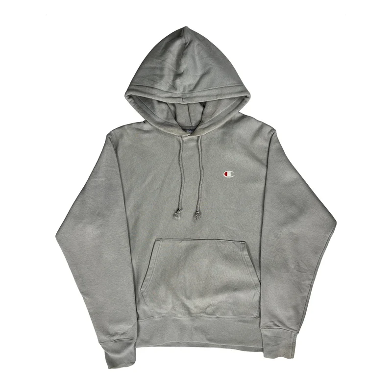 Reverse Weave Champion Hoodie - Medium Grey Cotton