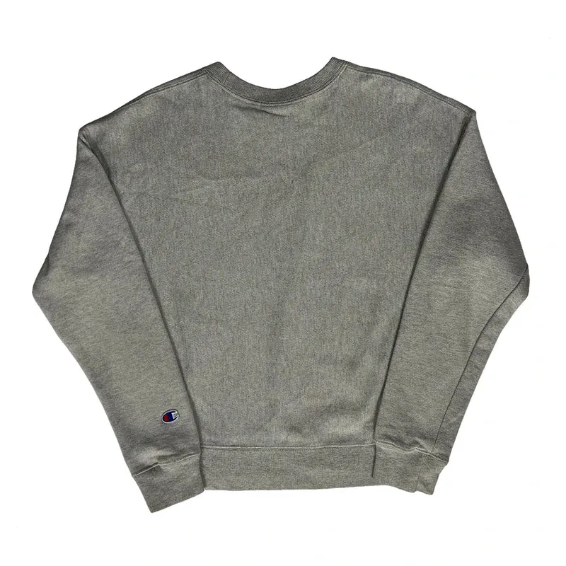 Reverse Weave Champion Sweatshirt - Small Grey Cotton