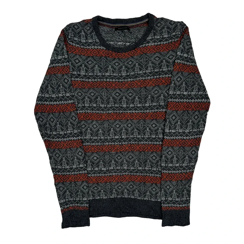 Unbranded Jumper - Medium Grey Wool Blend