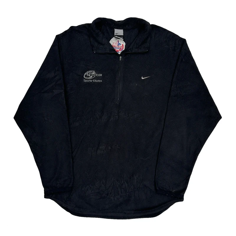 Soccer Sports-Études Nike 1/4 Zip - Medium Black Polyester
