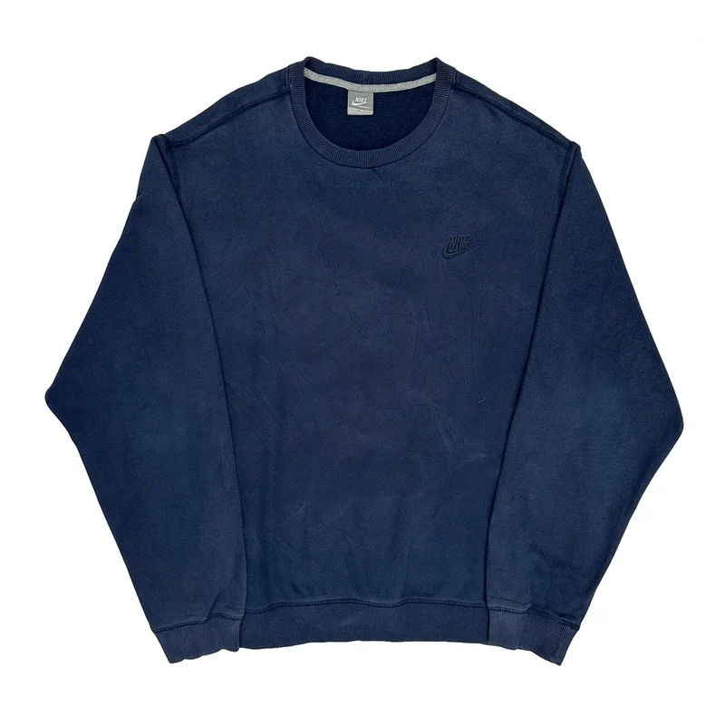 Nike Sweatshirt - 2XL Navy Cotton
