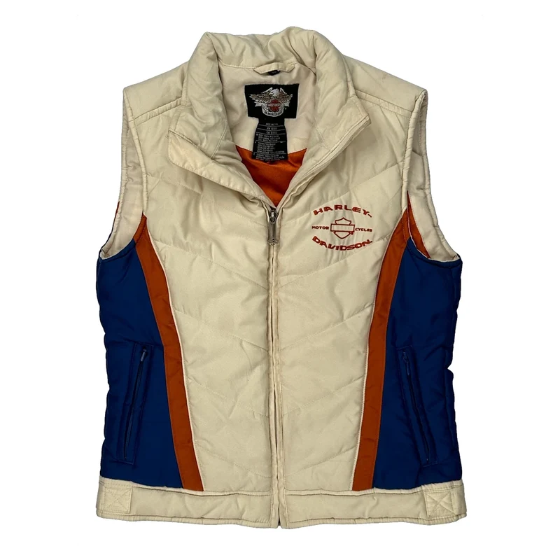 Harley Davidson Gilet - XS Cream Polyester